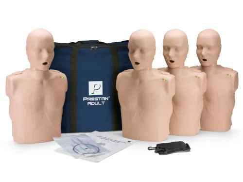 Prestan Adult Manikin 4-Pack, Medium Skin, w/CPR Feedback Monitor