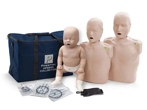 Prestan Collection (1 Adult, 1 Child, 1 Infant), Medium Skin, w/CPR Feedback Mon