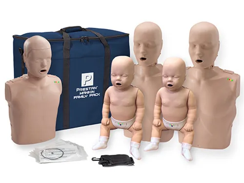 Prestan Family Pack (2 Adults, 1 Child, 2 Infants), Medium Skin, w/CPR Feedback