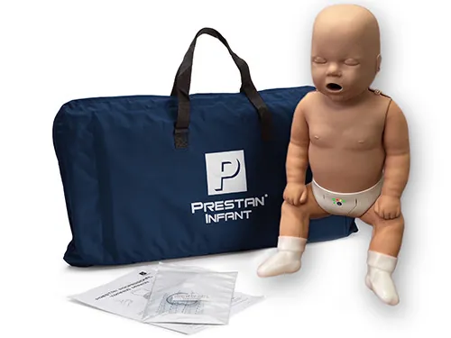 PRESTAN Infant Manikin with CPR Monitor - Dark Skin Tone (Single)