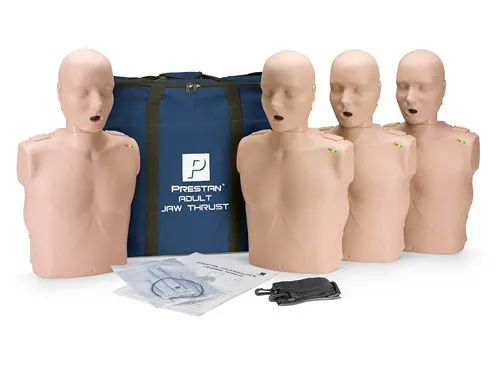 Prestan Professional Adult Jaw Thrust CPR-AED Training Manikins Medium Skin 4-Pa