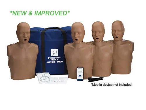 PRESTAN Professional Adult Series 2000 Manikin Dark Skin 4-Pack