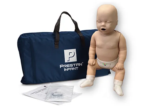 Prestan Professional Infant CPR Training Manikin, Medium Skin, w/CPR Feedback Mo