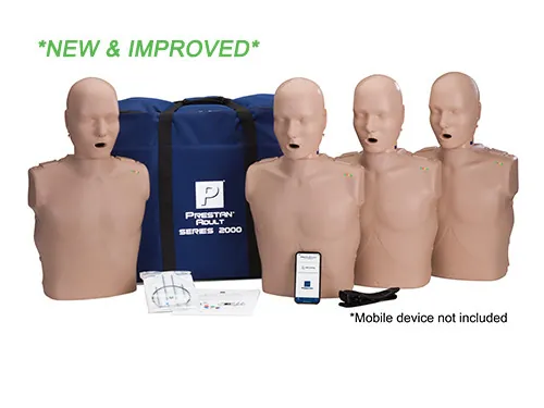 PRESTAN Professional Series 2000 Adult Manikin - Medium Skin Tone (4-pack)