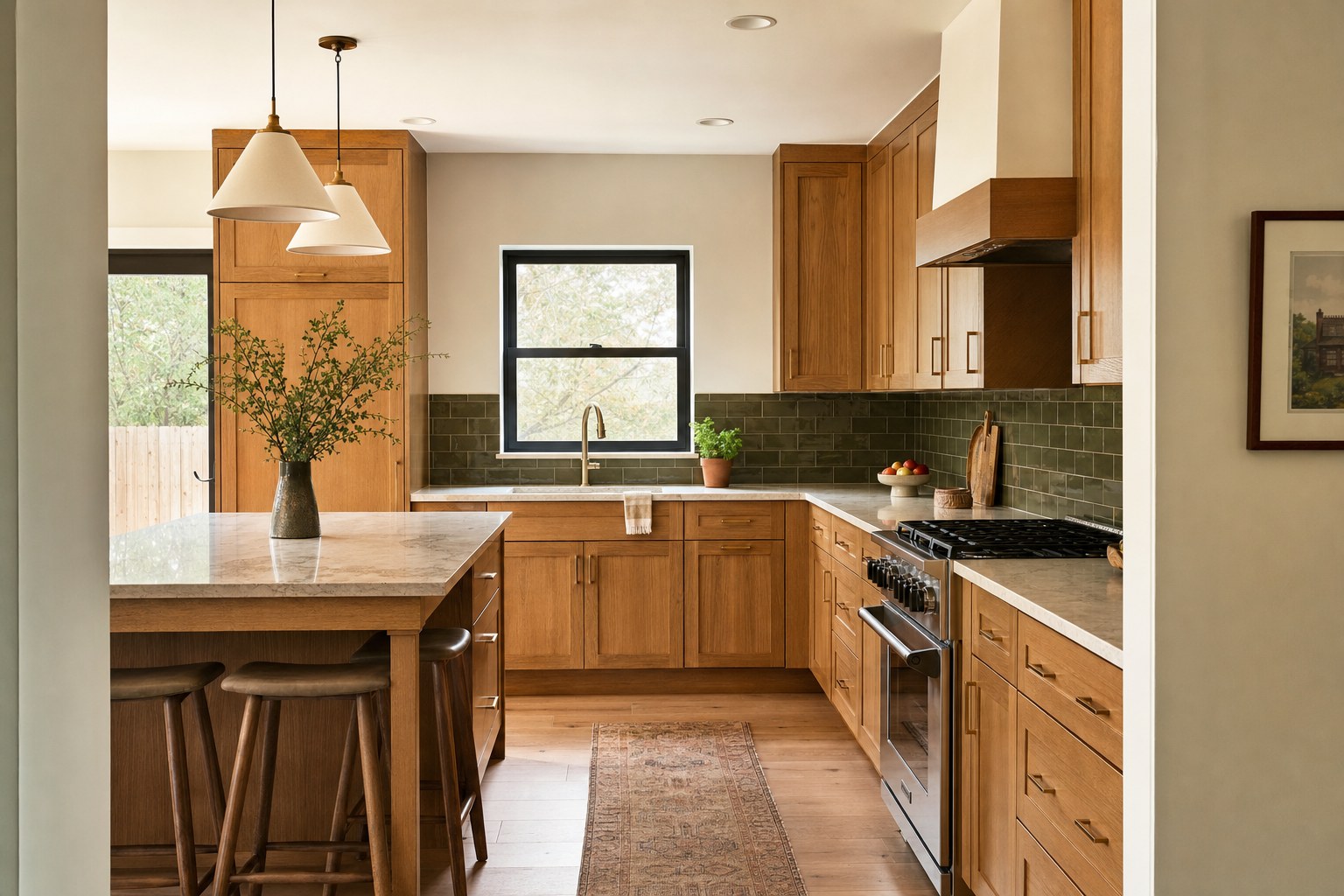 Illustrative finished kitchen remodel