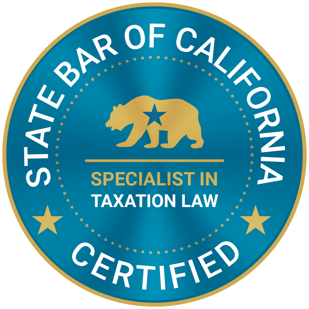 State Bar of California Certified Specialist in Taxation Law seal.