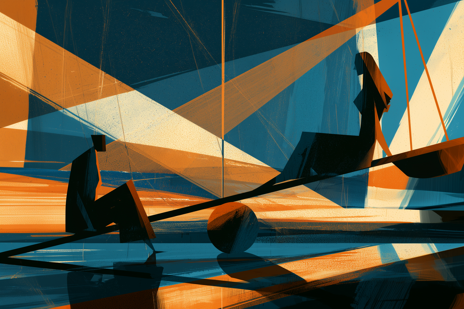 Editorial illustration of a see-saw, representing the tradeoff between current tax and a higher basis.