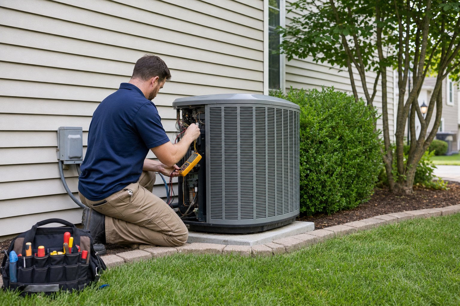 Air conditioning equipment service