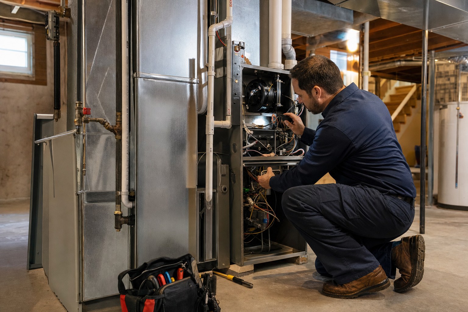 Heating HVAC work