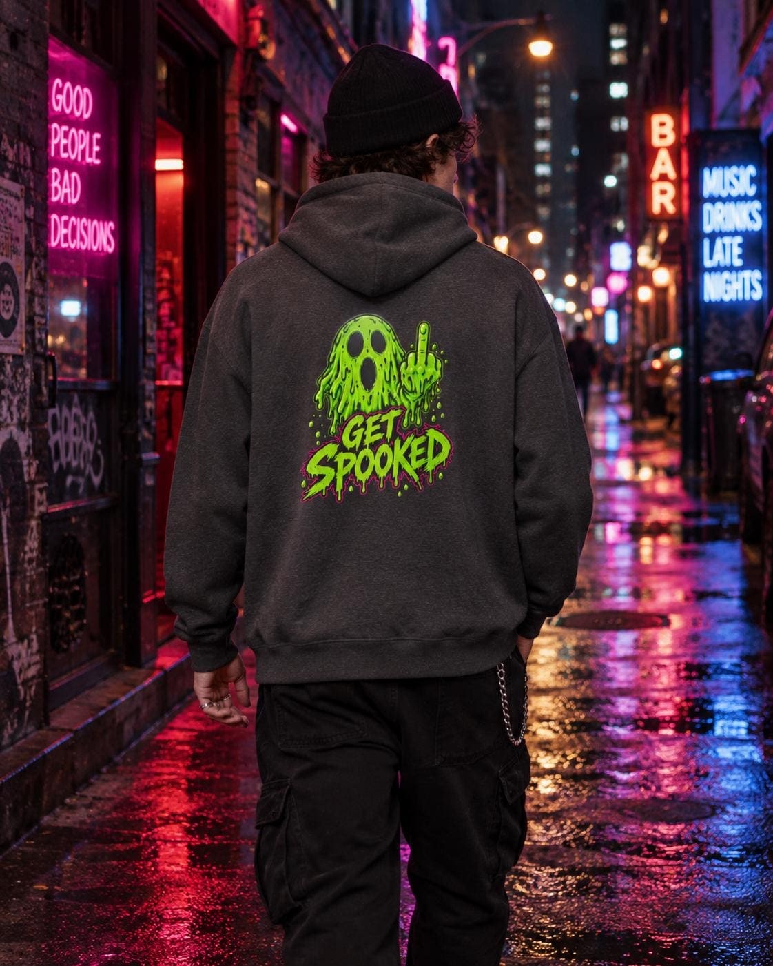 Get Spooked ghost graphic Hoodie, product image 11