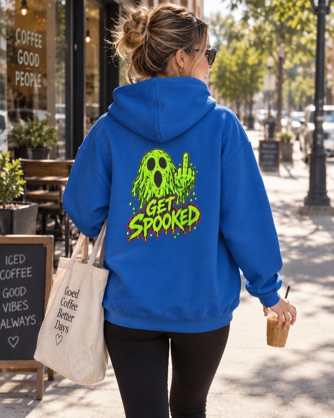 Get Spooked ghost graphic Hoodie, product image 14
