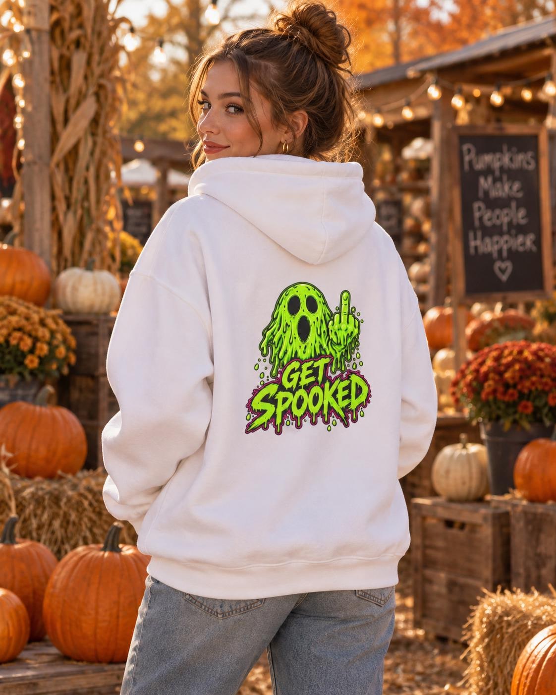 Get Spooked ghost graphic Hoodie, product image 16