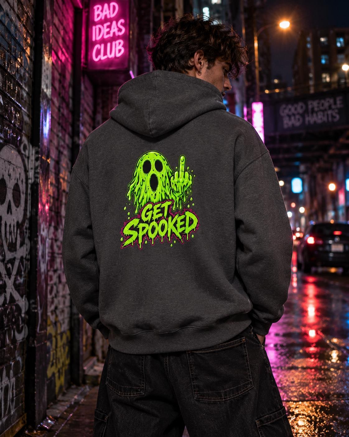 Get Spooked ghost graphic Hoodie, product image 5