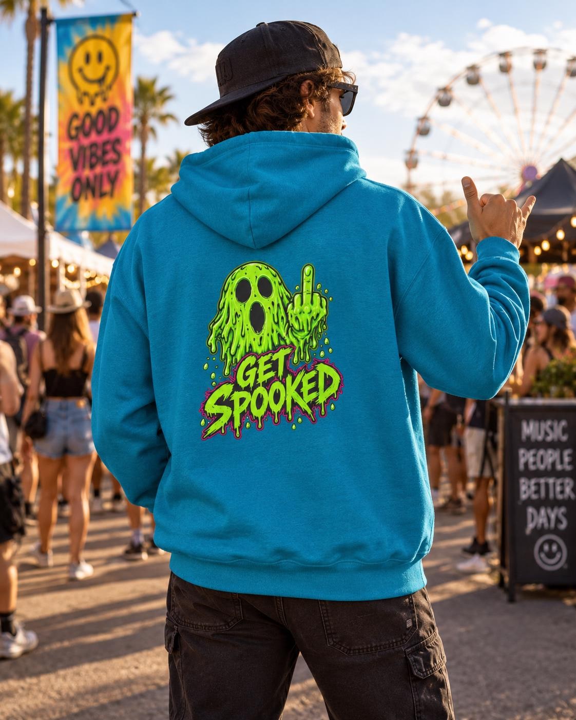 Get Spooked ghost graphic Hoodie, product image 9