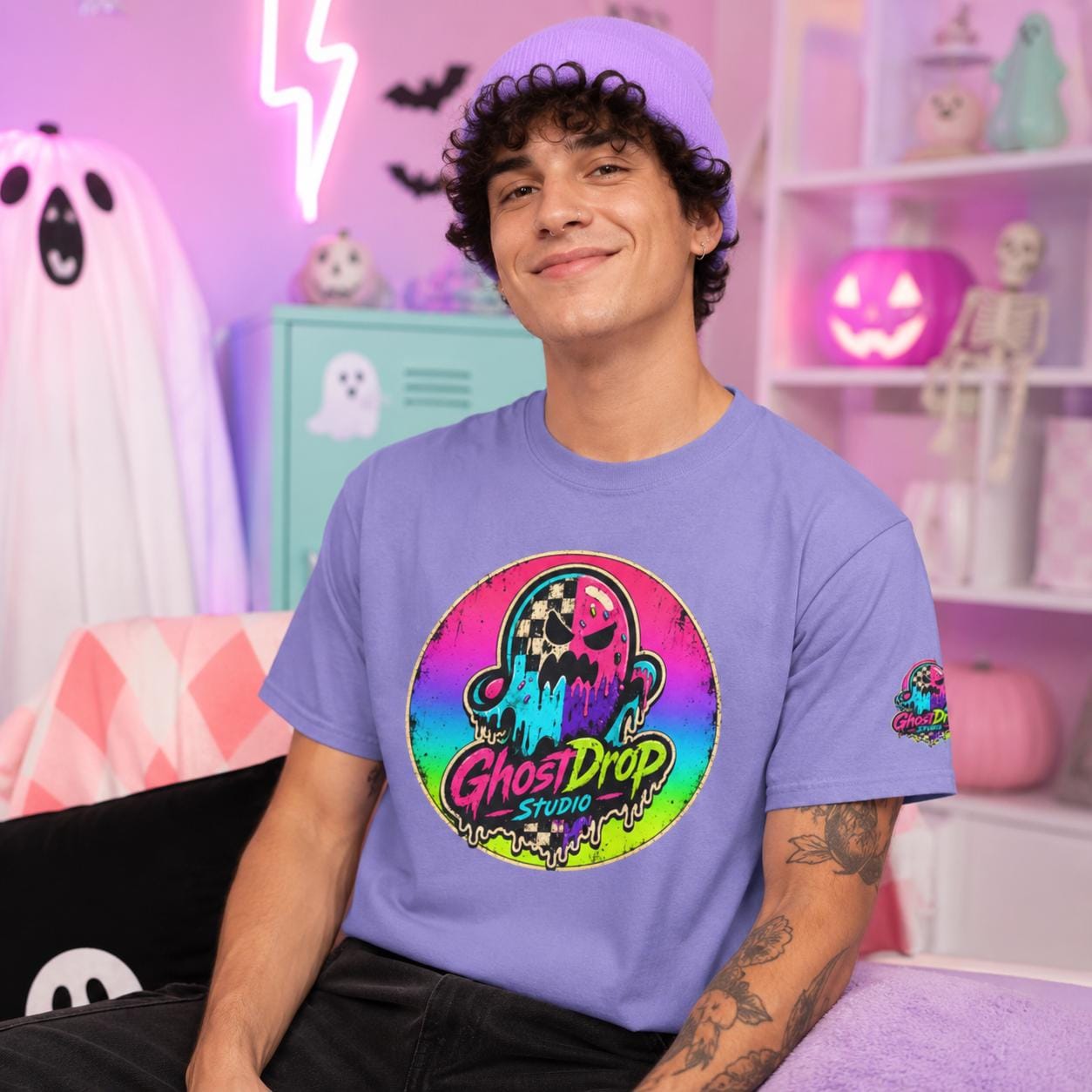 Neon Melting Ghost Tee, product image 2