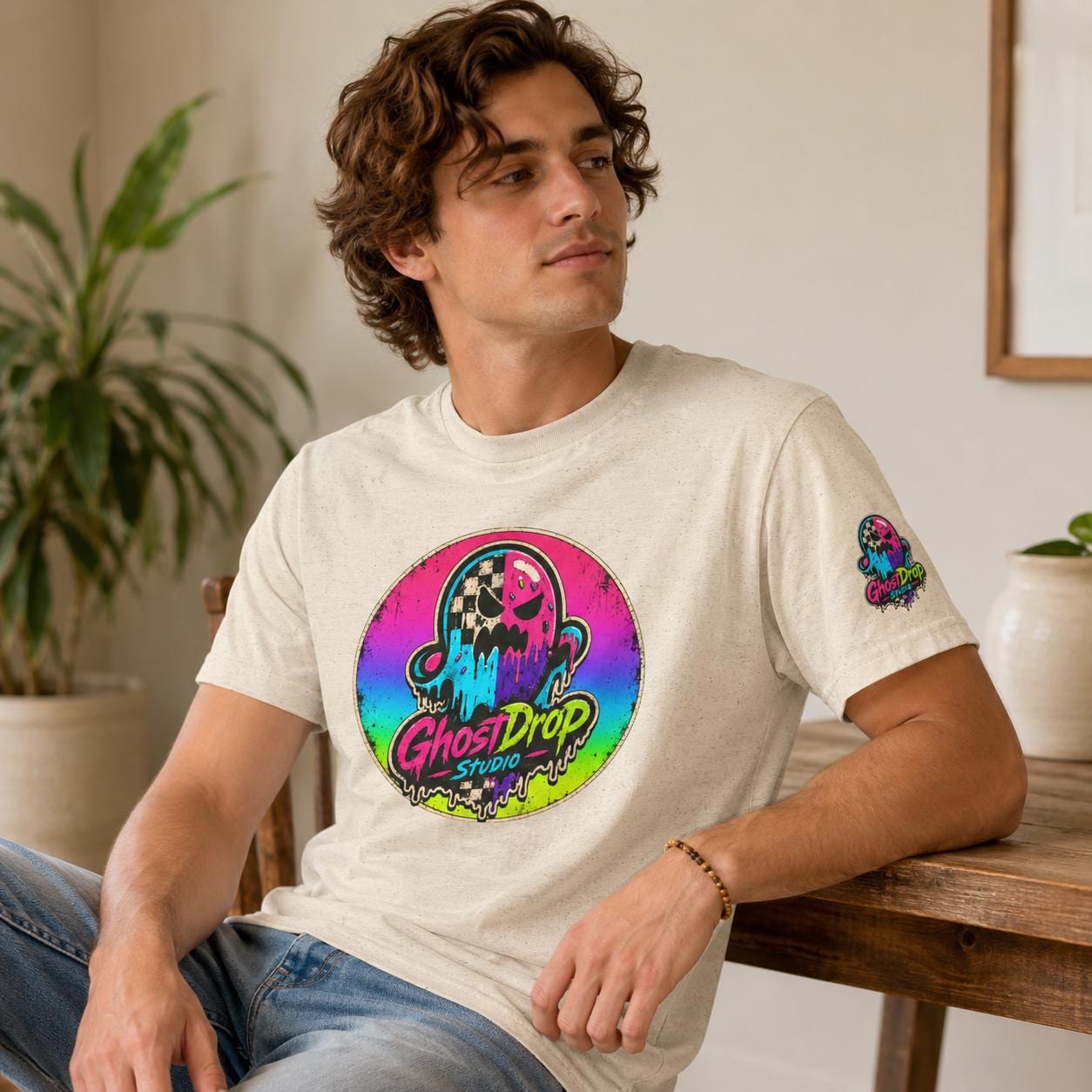 Neon Melting Ghost Tee, product image 10
