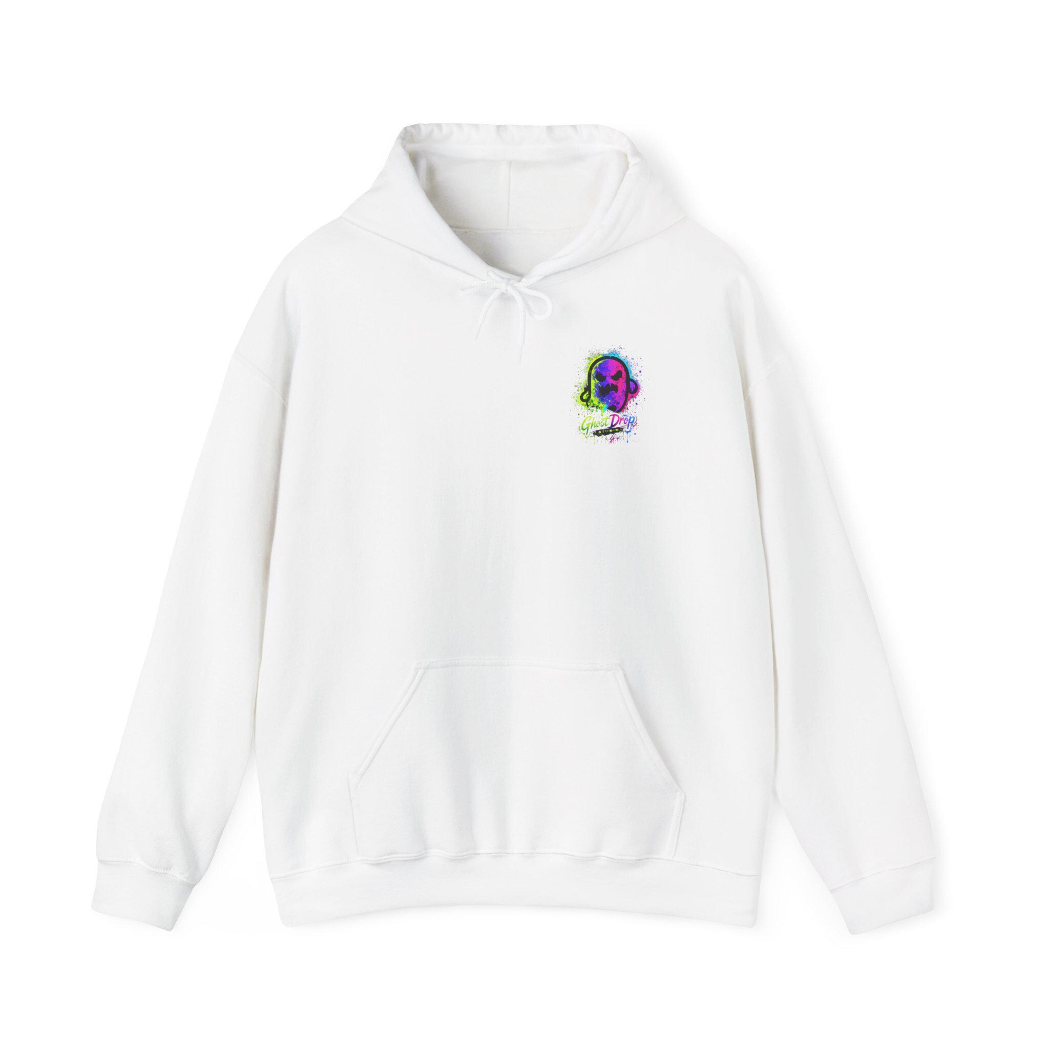 Neon Skull Drip Hoodie