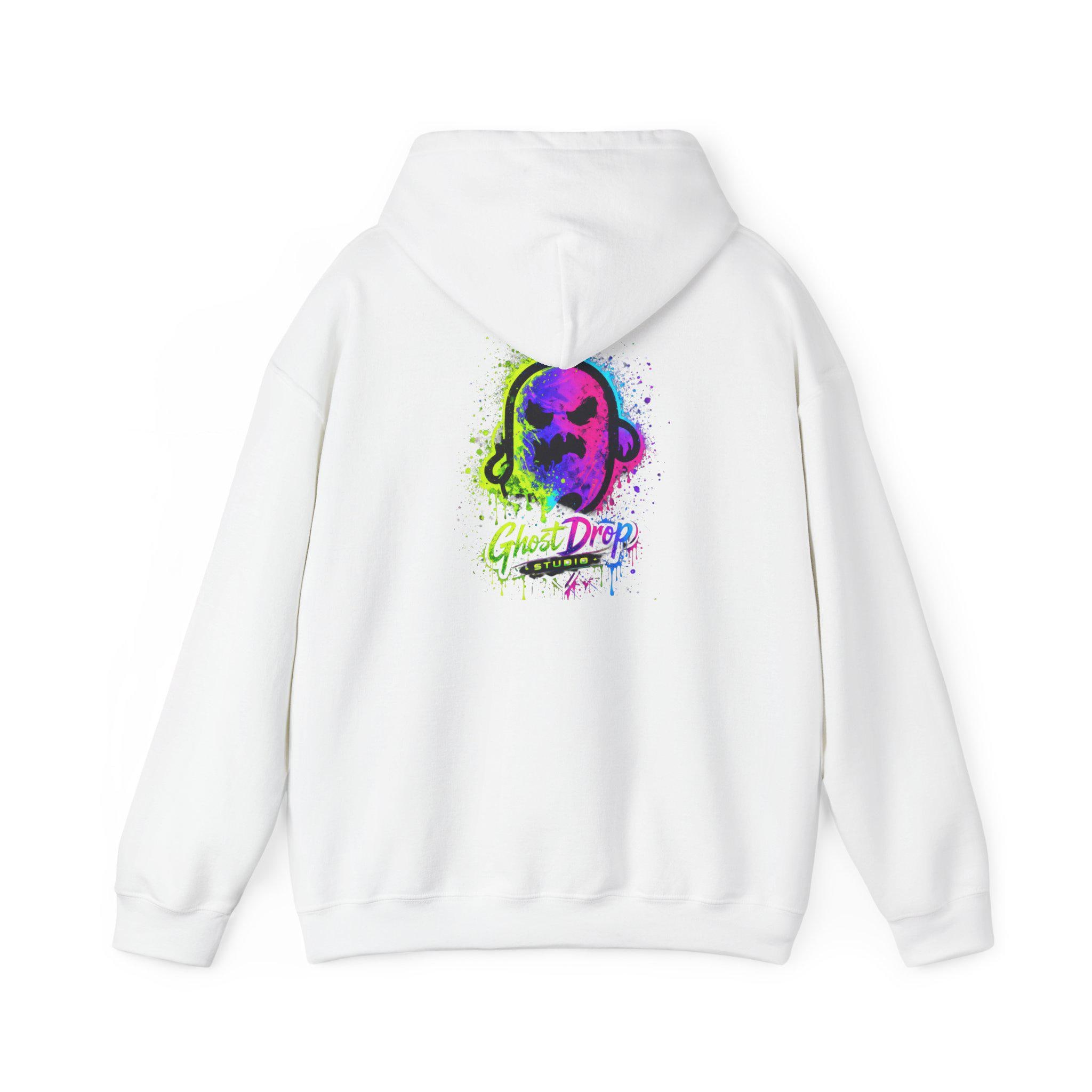 Neon Skull Drip Hoodie, product image 2