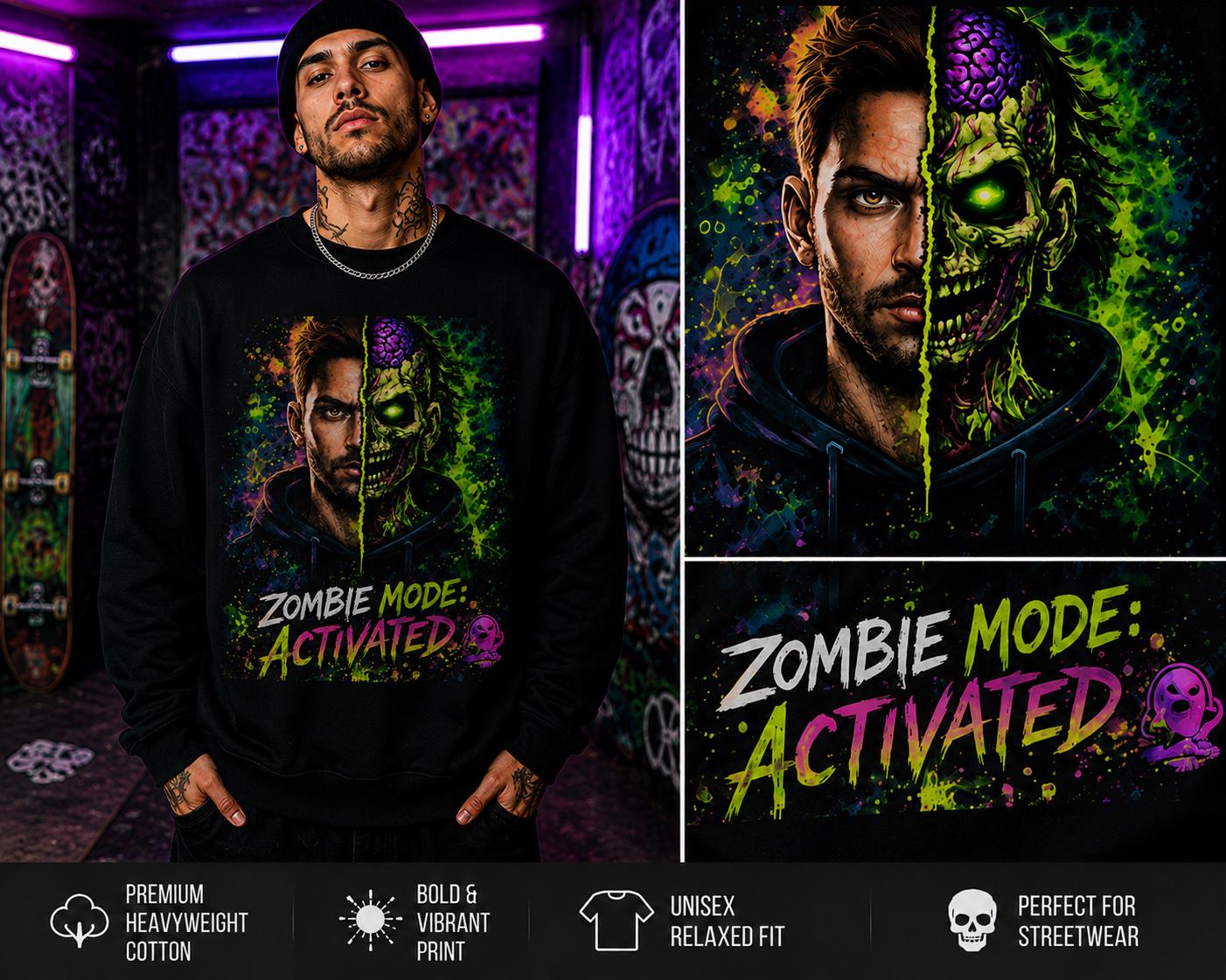 Zombie Mode Activated Long Sleeve Shirt
