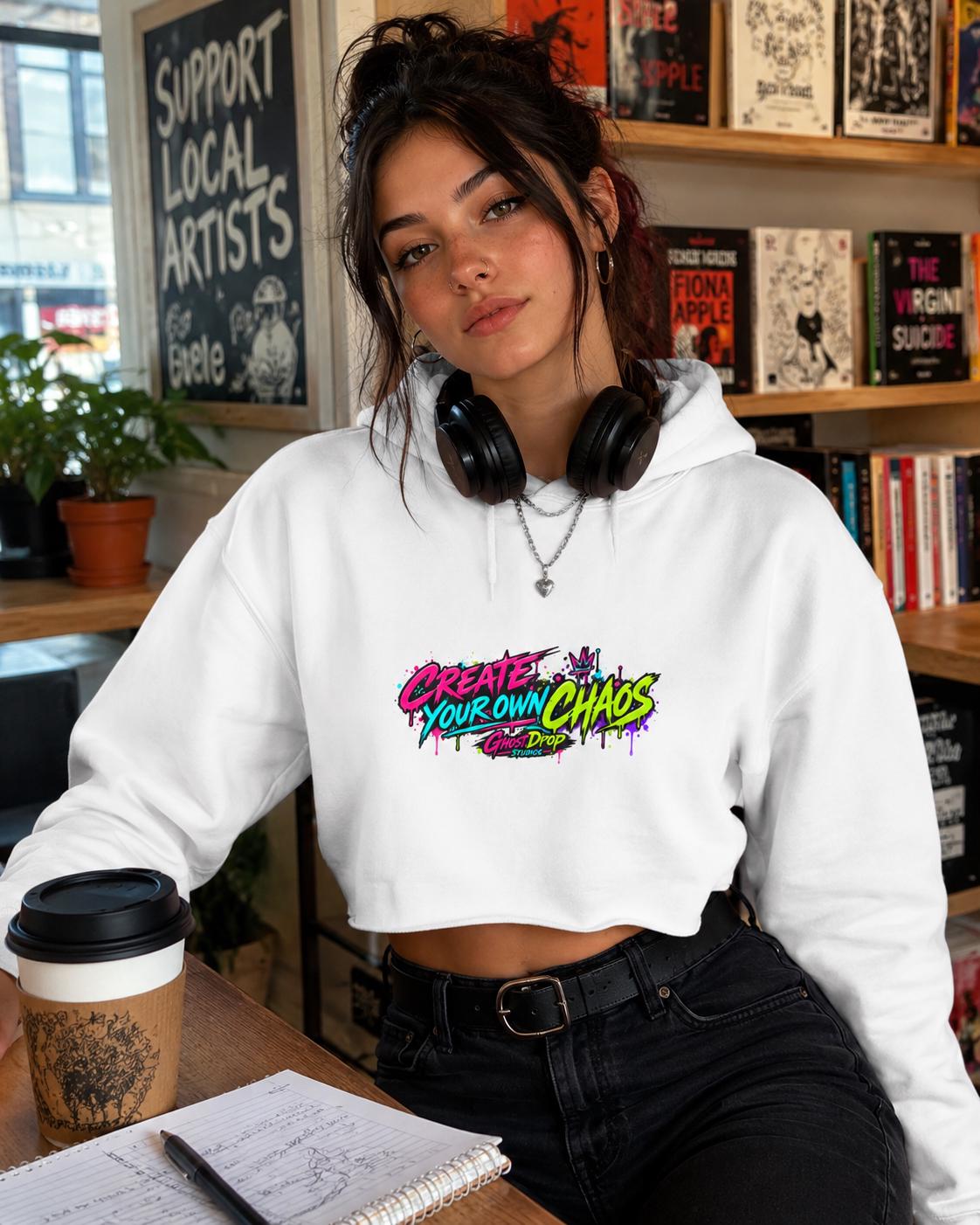Create Your Own Chaos crop hoodie, product image 5