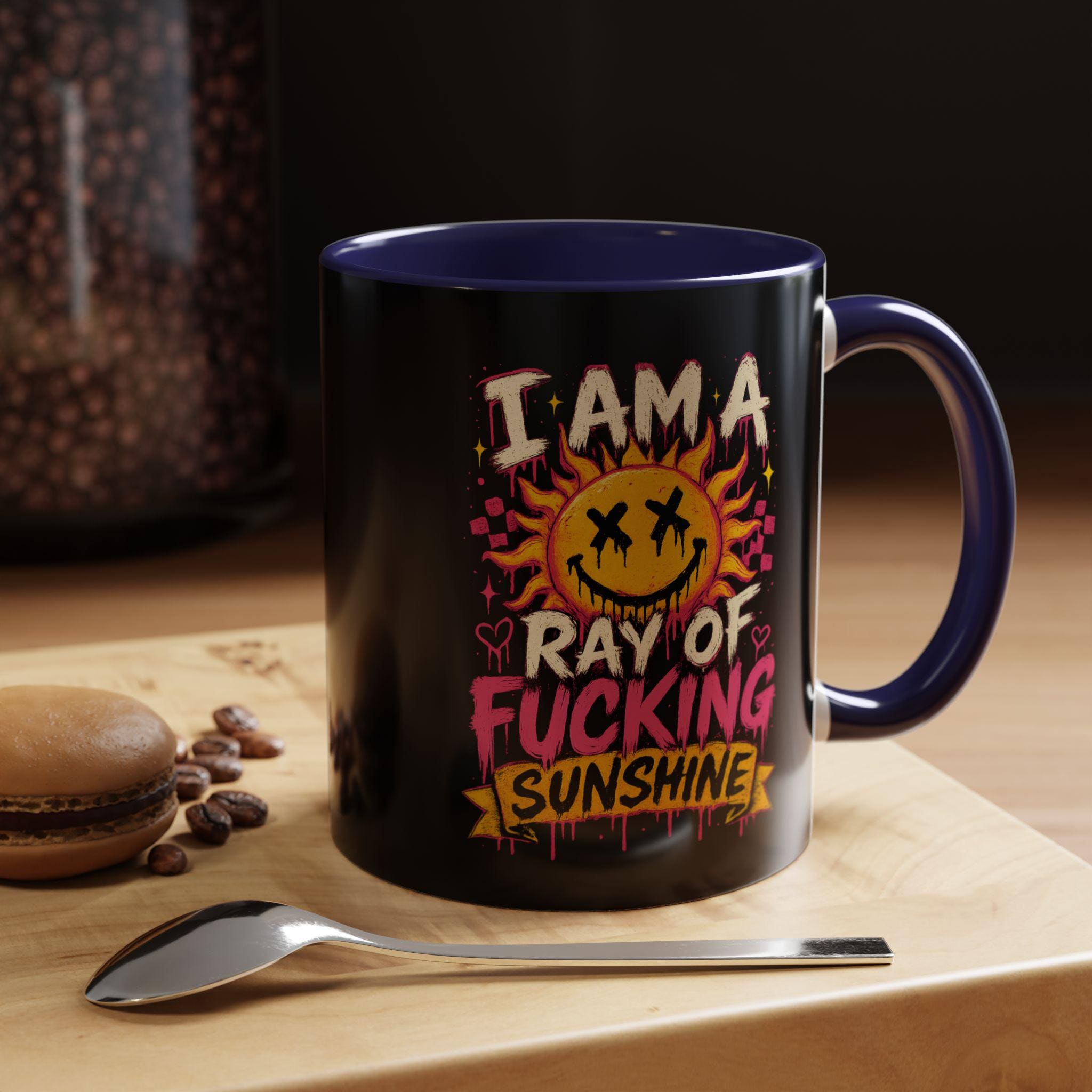 Accent Coffee Mug 11oz, Funny Sarcastic Mug, Goth Gift, Dark Humor Mug, Alternative Coffee Lover Gift, Funny Coffee Cup, product image 7