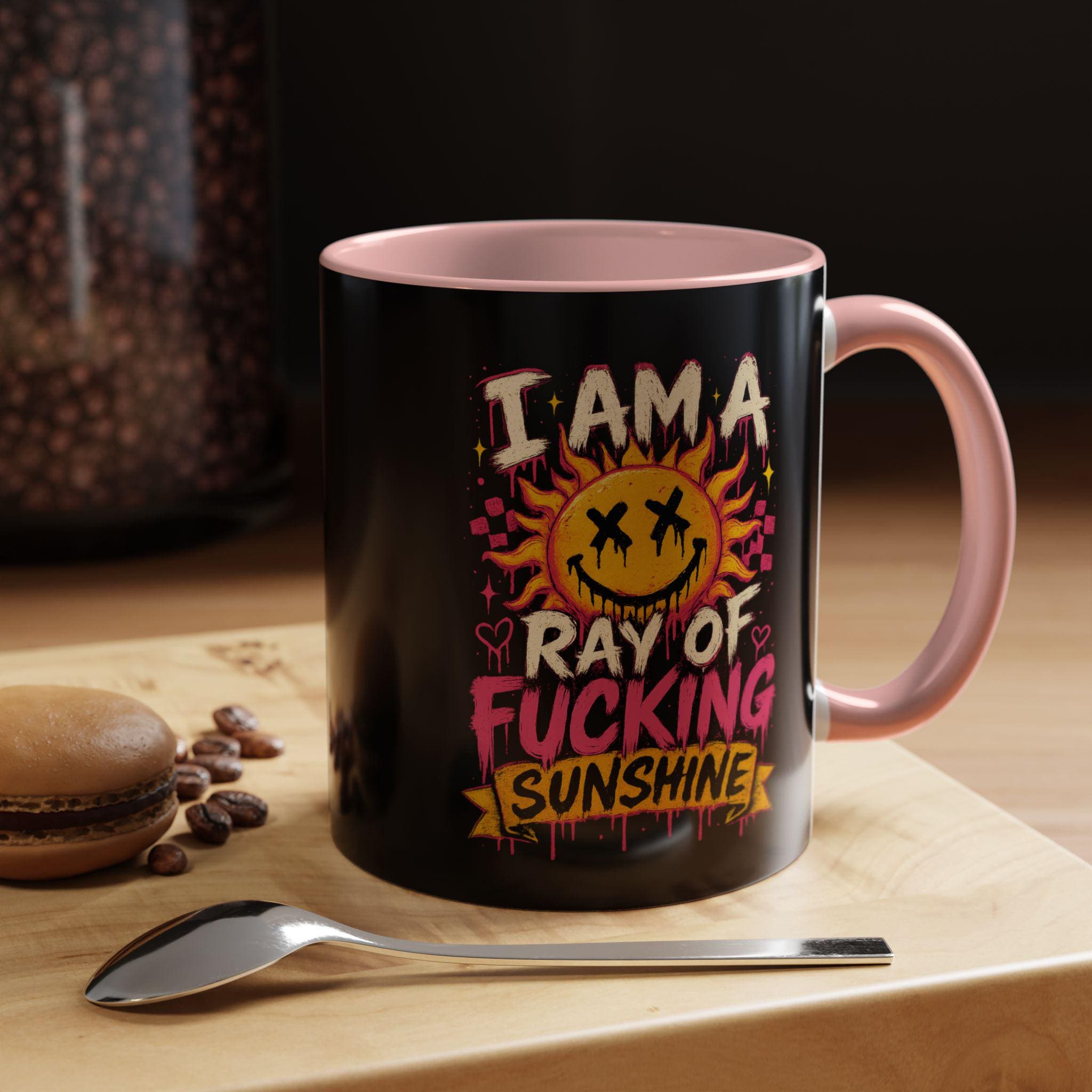 Accent Coffee Mug 11oz, Funny Sarcastic Mug, Goth Gift, Dark Humor Mug, Alternative Coffee Lover Gift, Funny Coffee Cup, product image 8