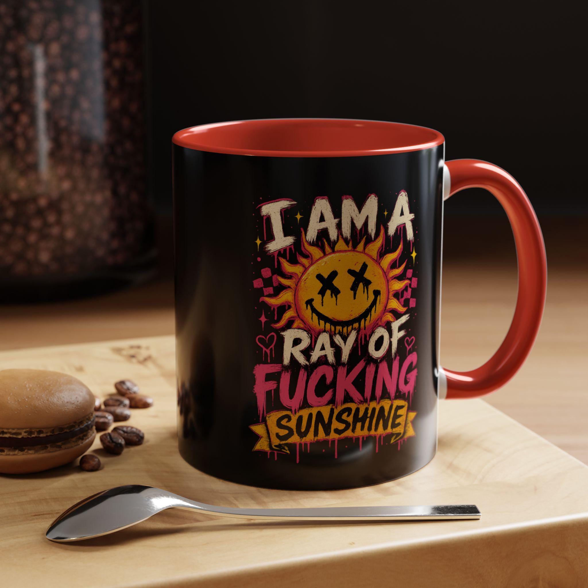 Accent Coffee Mug 11oz, Funny Sarcastic Mug, Goth Gift, Dark Humor Mug, Alternative Coffee Lover Gift, Funny Coffee Cup, product image 9