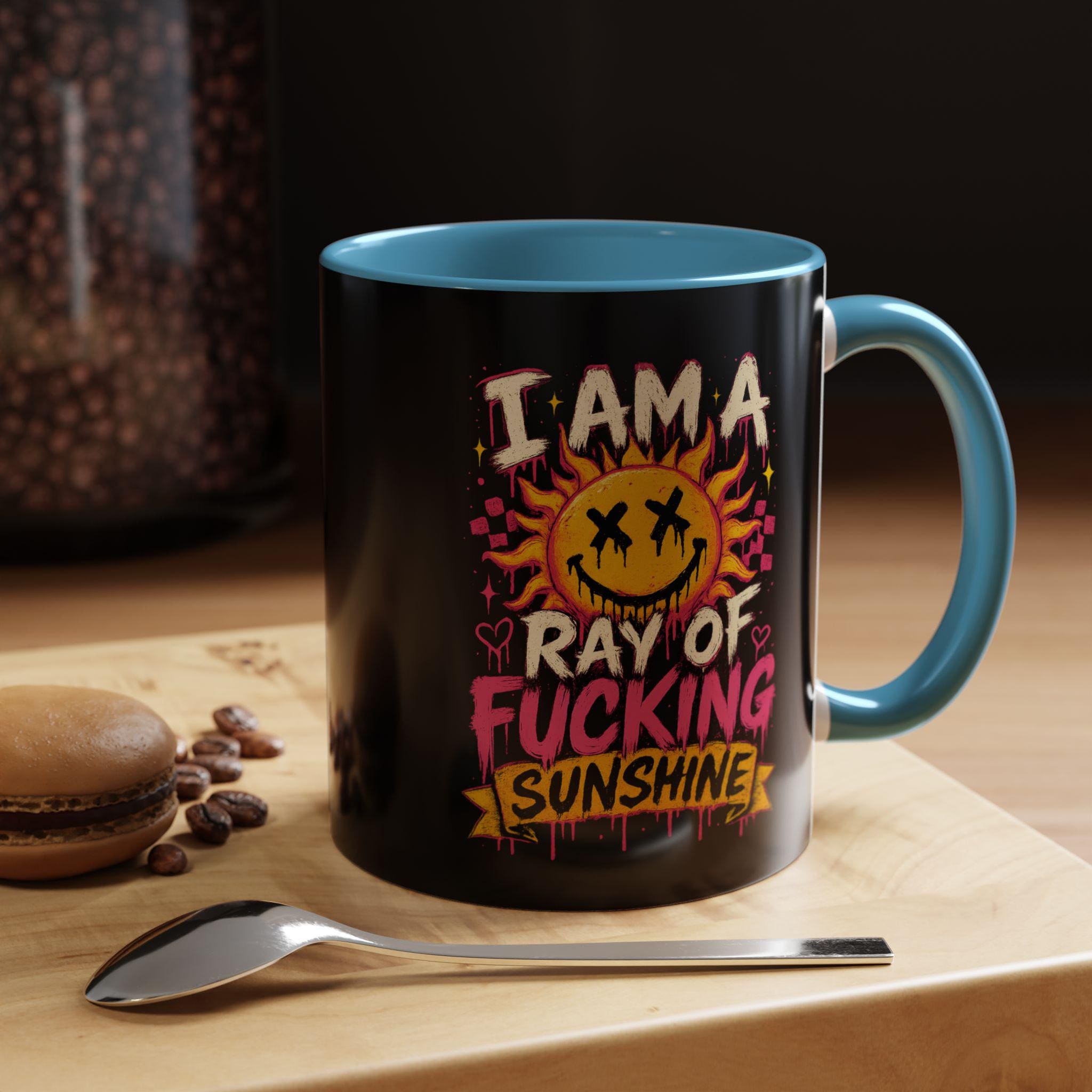 Accent Coffee Mug 11oz, Funny Sarcastic Mug, Goth Gift, Dark Humor Mug, Alternative Coffee Lover Gift, Funny Coffee Cup, product image 10