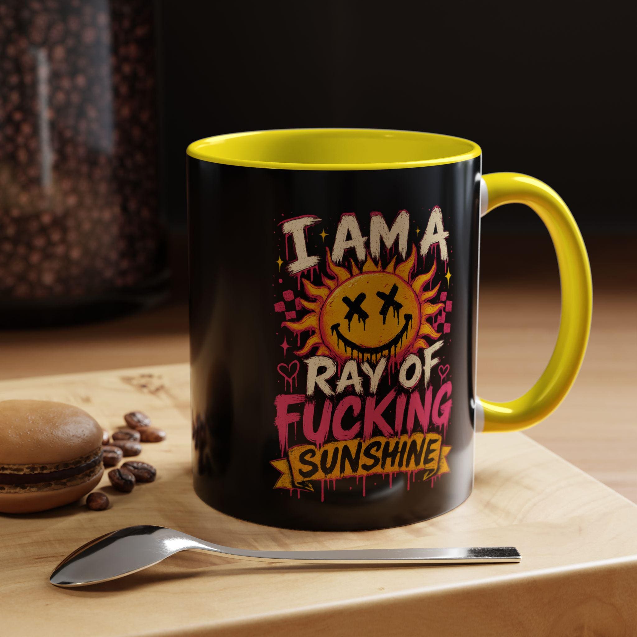 Accent Coffee Mug 11oz, Funny Sarcastic Mug, Goth Gift, Dark Humor Mug, Alternative Coffee Lover Gift, Funny Coffee Cup, product image 12