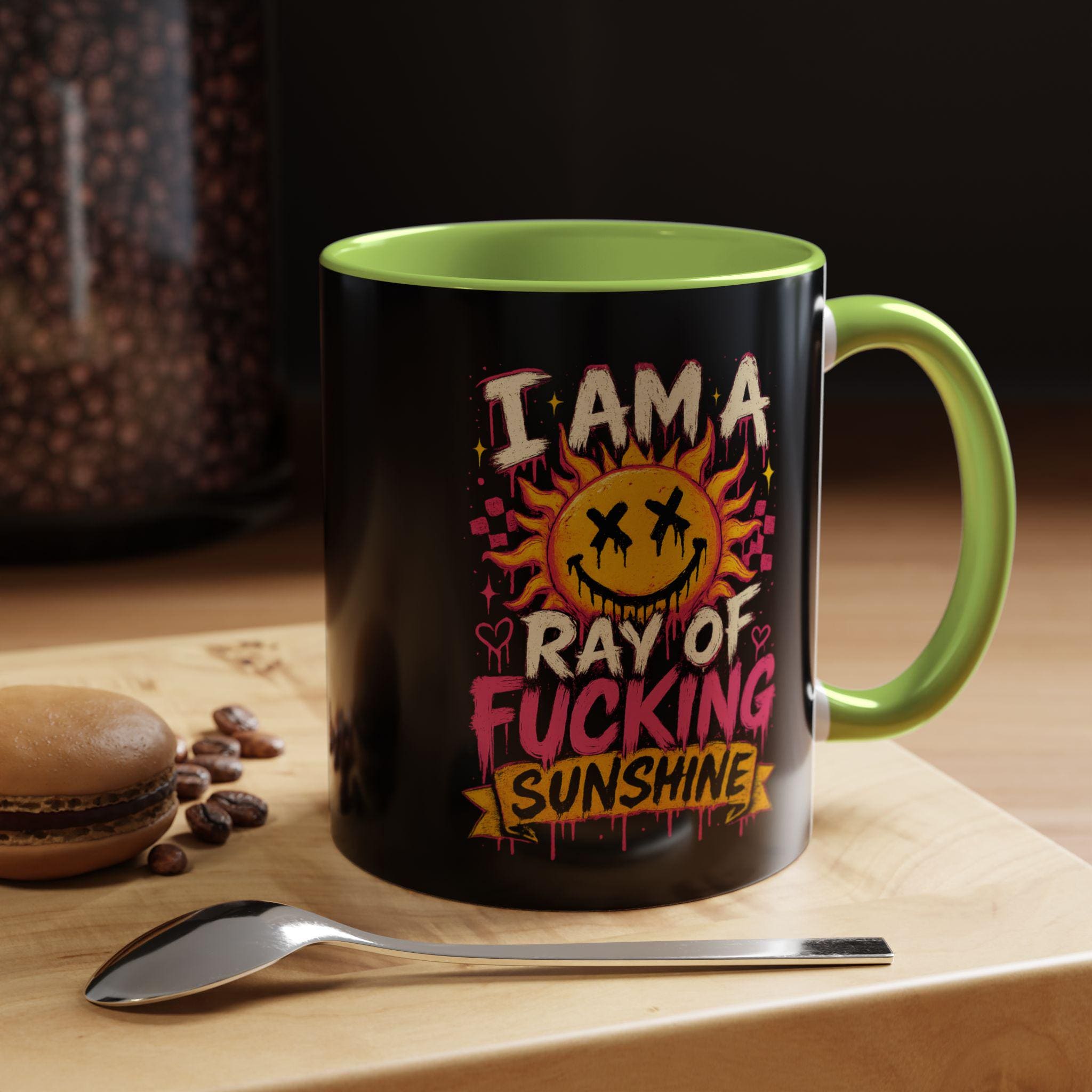 Accent Coffee Mug 11oz, Funny Sarcastic Mug, Goth Gift, Dark Humor Mug, Alternative Coffee Lover Gift, Funny Coffee Cup, product image 13
