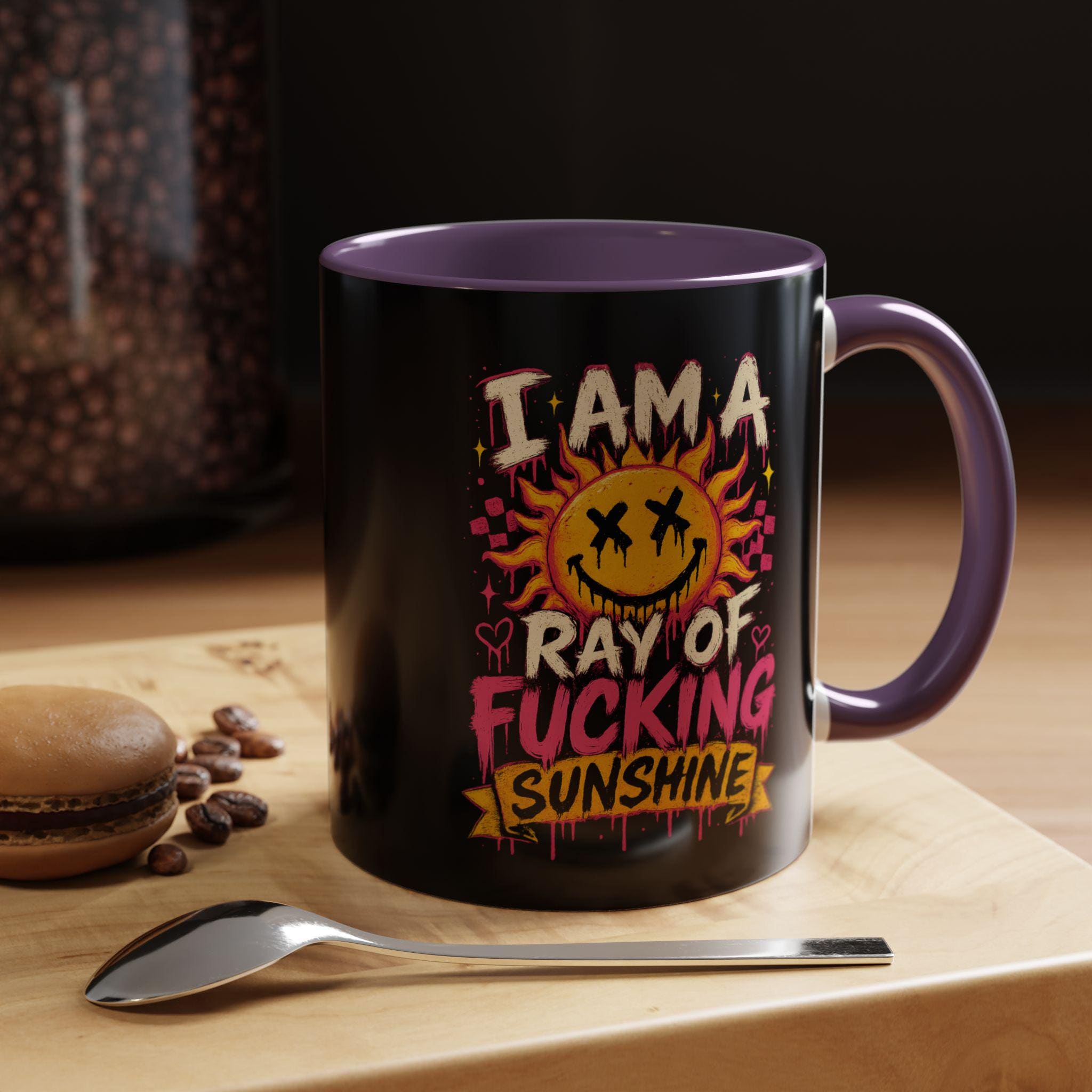 Accent Coffee Mug 11oz, Funny Sarcastic Mug, Goth Gift, Dark Humor Mug, Alternative Coffee Lover Gift, Funny Coffee Cup, product image 14