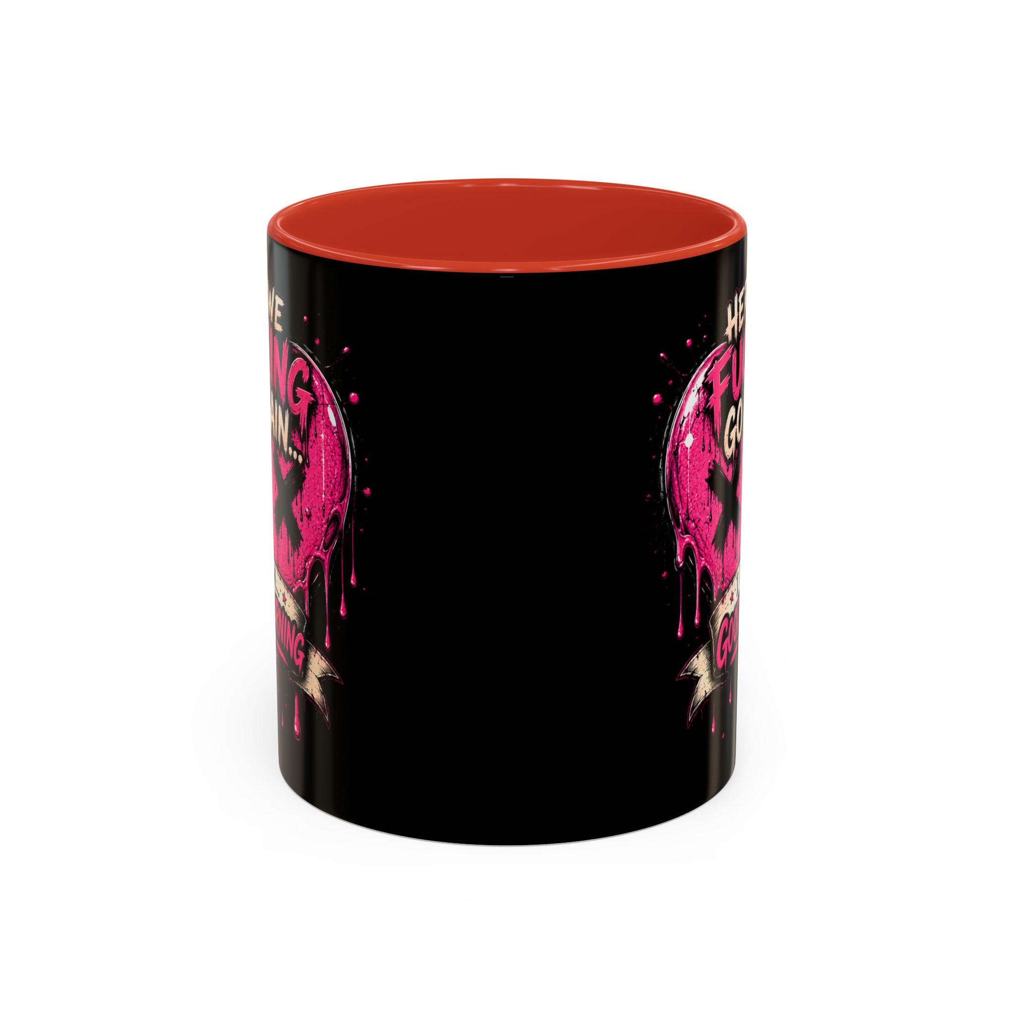 Here We Fucking Go Again Coffee Mug/Funny Morning Mug/Goth Coffee Cup/Sarcastic Gift/ Pink Skull Heart Mug/Alternative Aesthetic Drinkware, product image 11