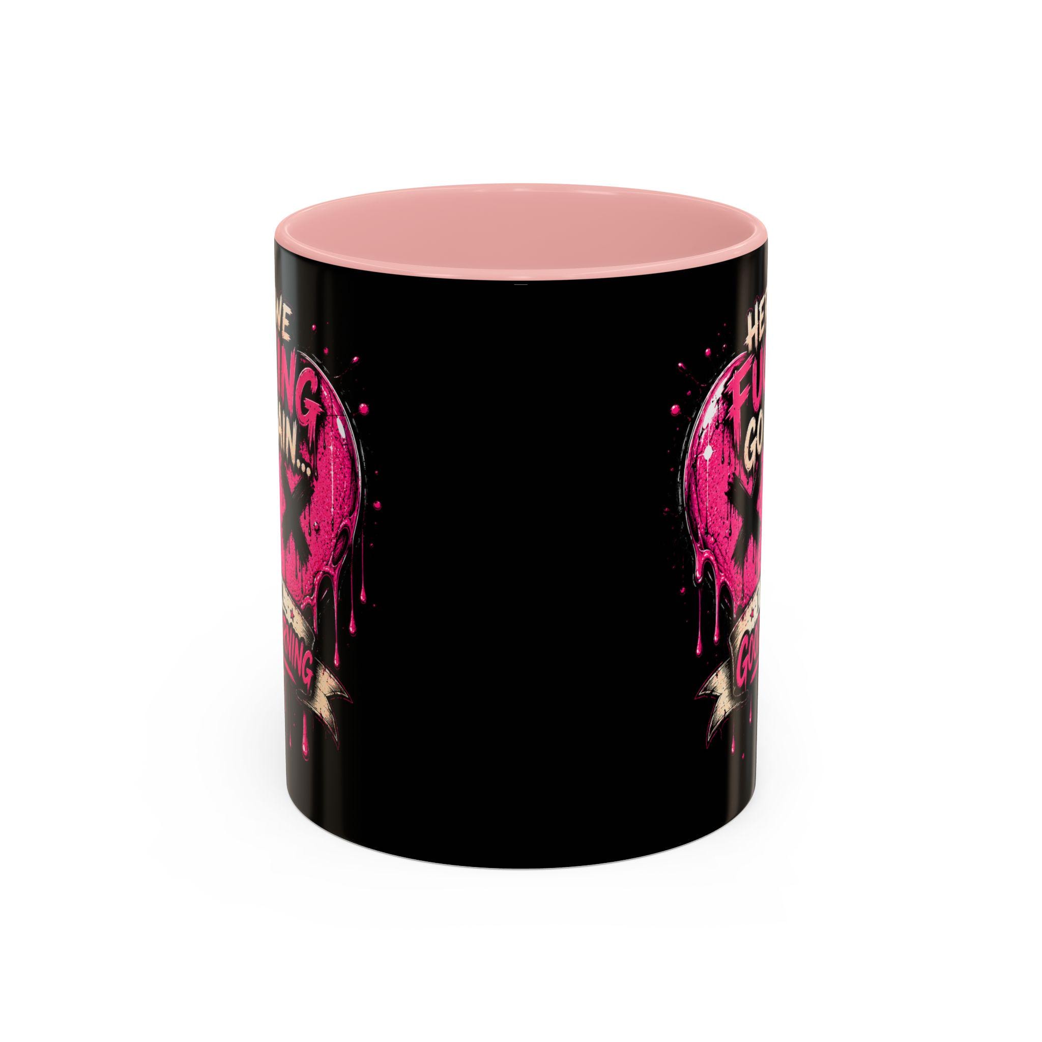 Here We Fucking Go Again Coffee Mug/Funny Morning Mug/Goth Coffee Cup/Sarcastic Gift/ Pink Skull Heart Mug/Alternative Aesthetic Drinkware, product image 12