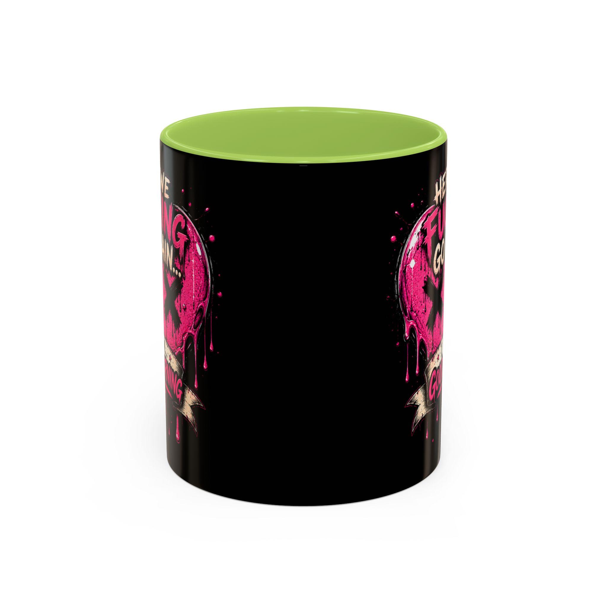 Here We Fucking Go Again Coffee Mug/Funny Morning Mug/Goth Coffee Cup/Sarcastic Gift/ Pink Skull Heart Mug/Alternative Aesthetic Drinkware, product image 13