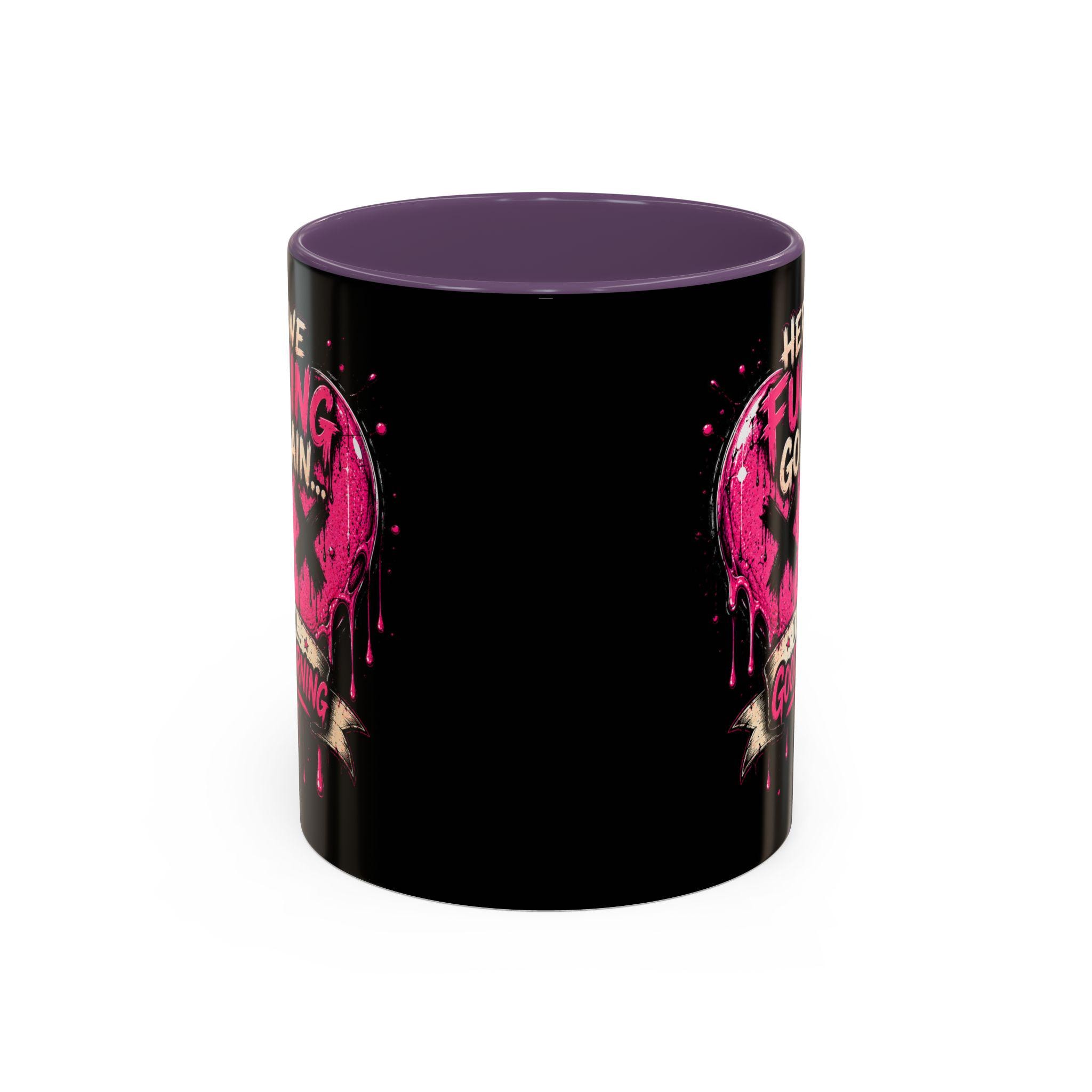 Here We Fucking Go Again Coffee Mug/Funny Morning Mug/Goth Coffee Cup/Sarcastic Gift/ Pink Skull Heart Mug/Alternative Aesthetic Drinkware, product image 14