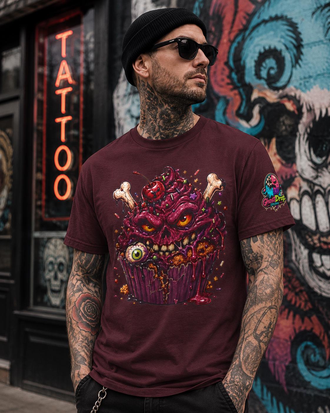 Creepy Horror Cupcake T-Shirt, product image 11