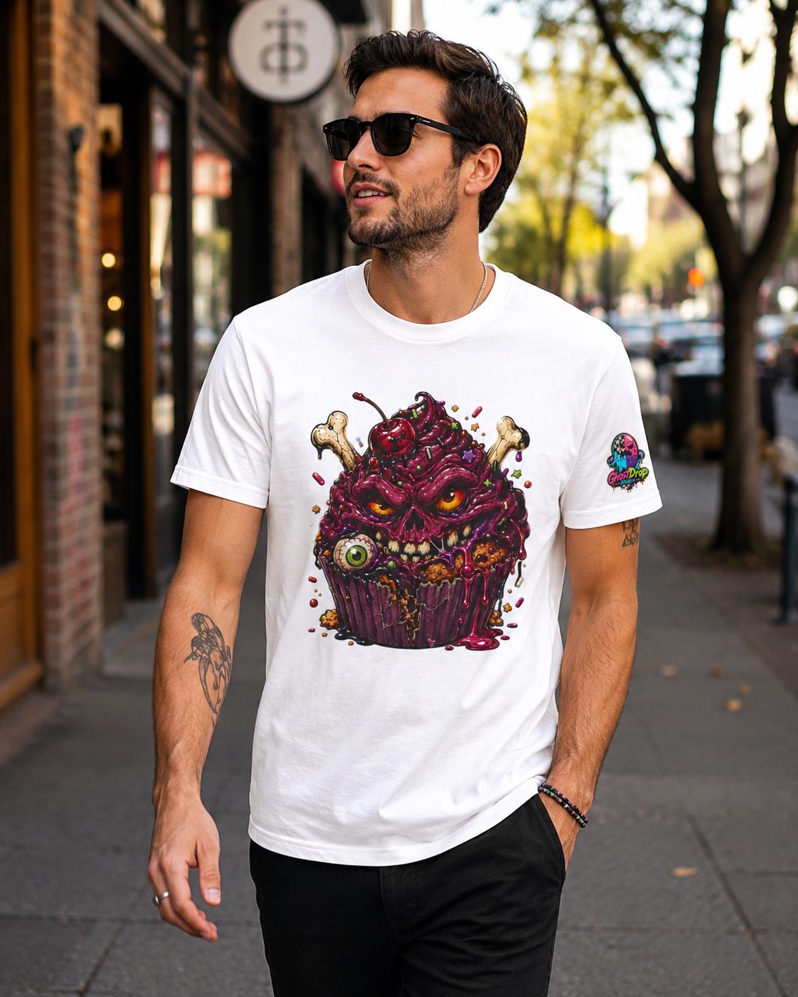 Creepy Horror Cupcake T-Shirt, product image 12