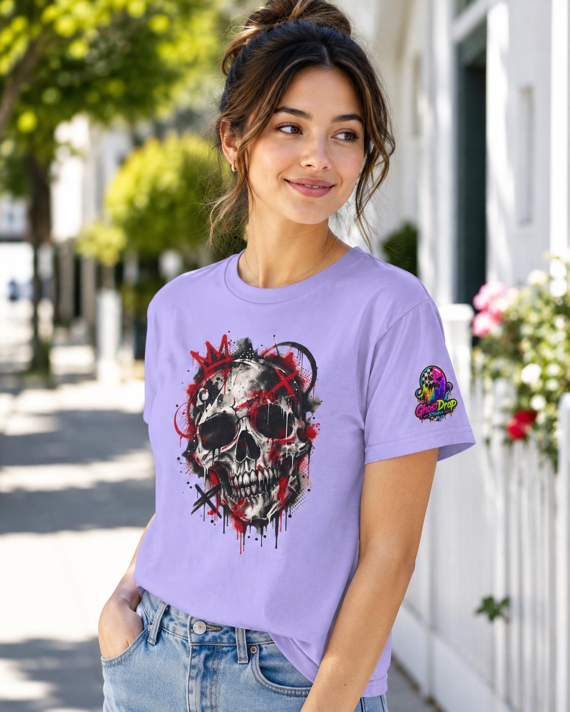 Grunge Blood Splatter Skull Tee, product image 11