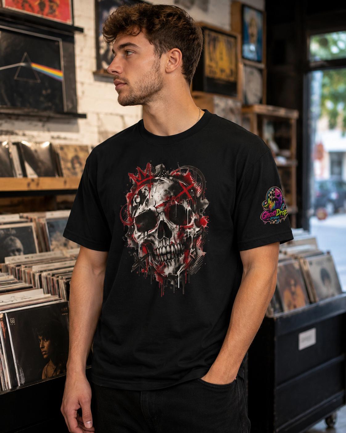Grunge Blood Splatter Skull Tee, product image 14