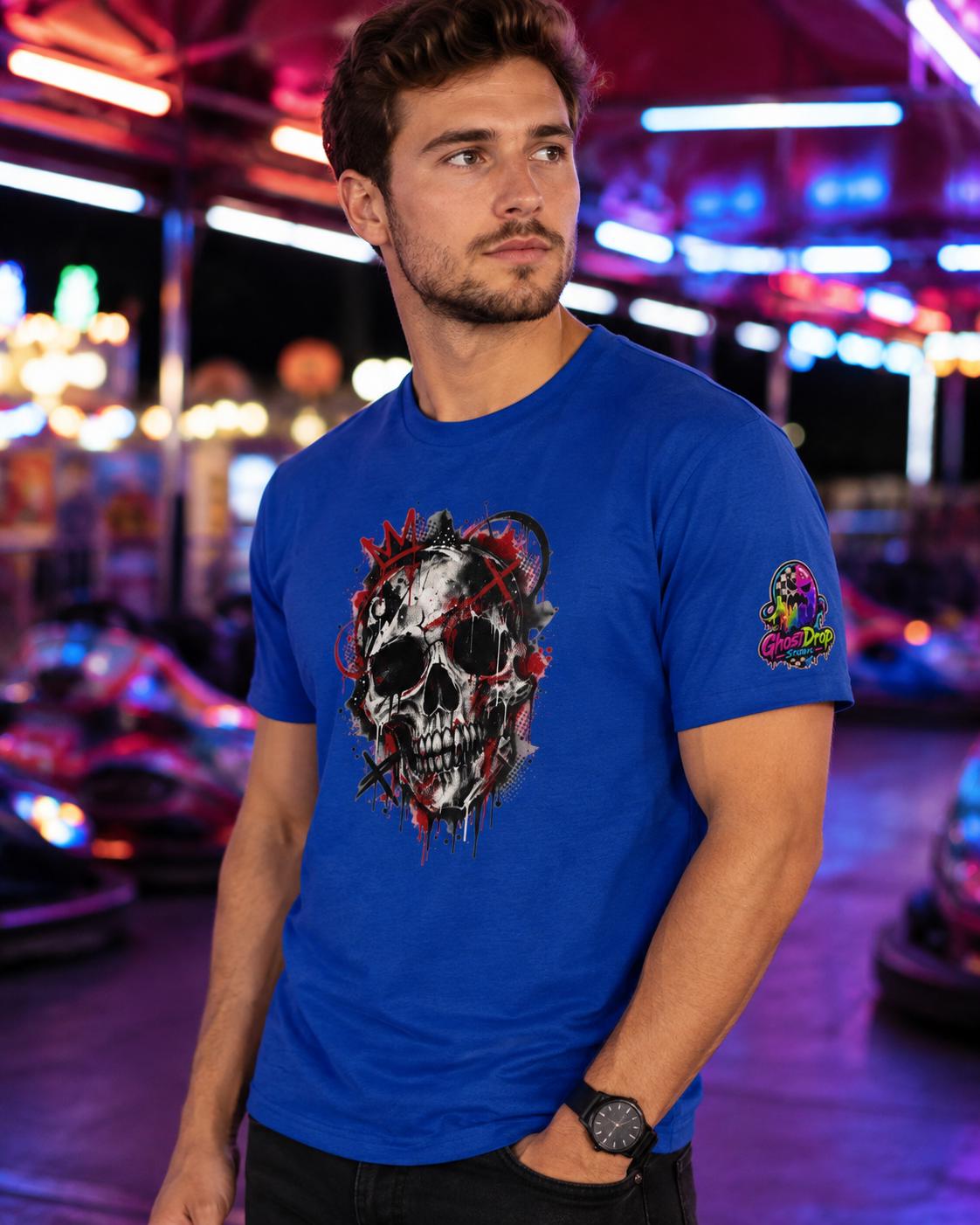 Grunge Blood Splatter Skull Tee, product image 16