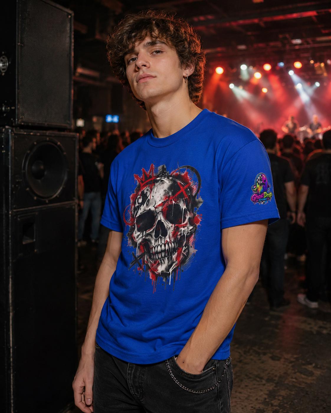 Grunge Blood Splatter Skull Tee, product image 17