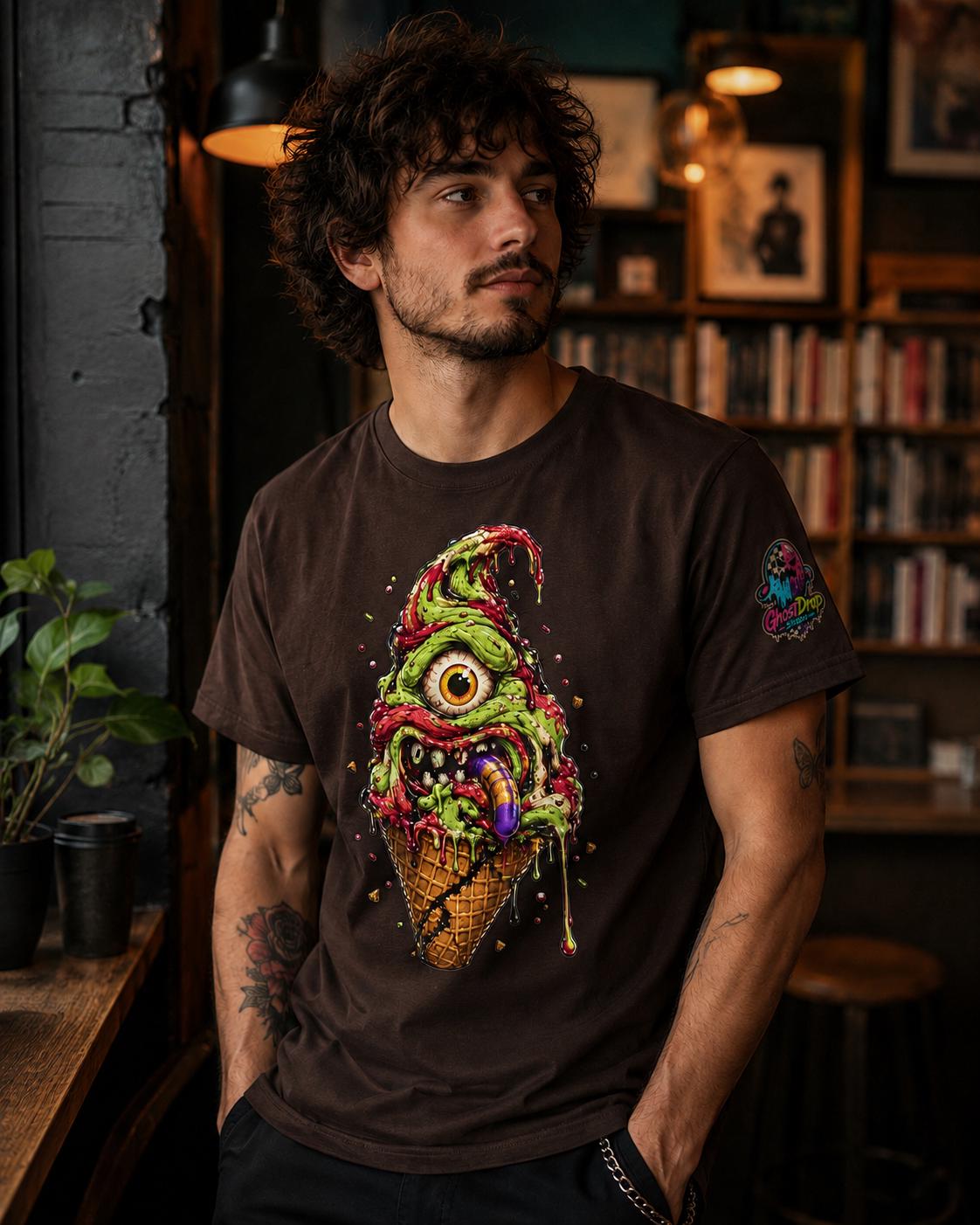 Monster Ice Cream Cone T-Shirt, product image 3