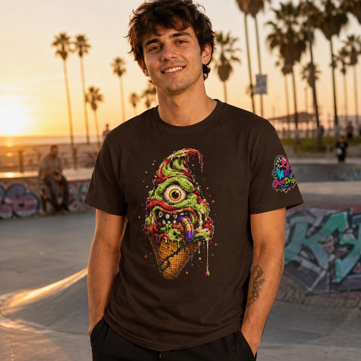 Monster Ice Cream Cone T-Shirt, product image 10