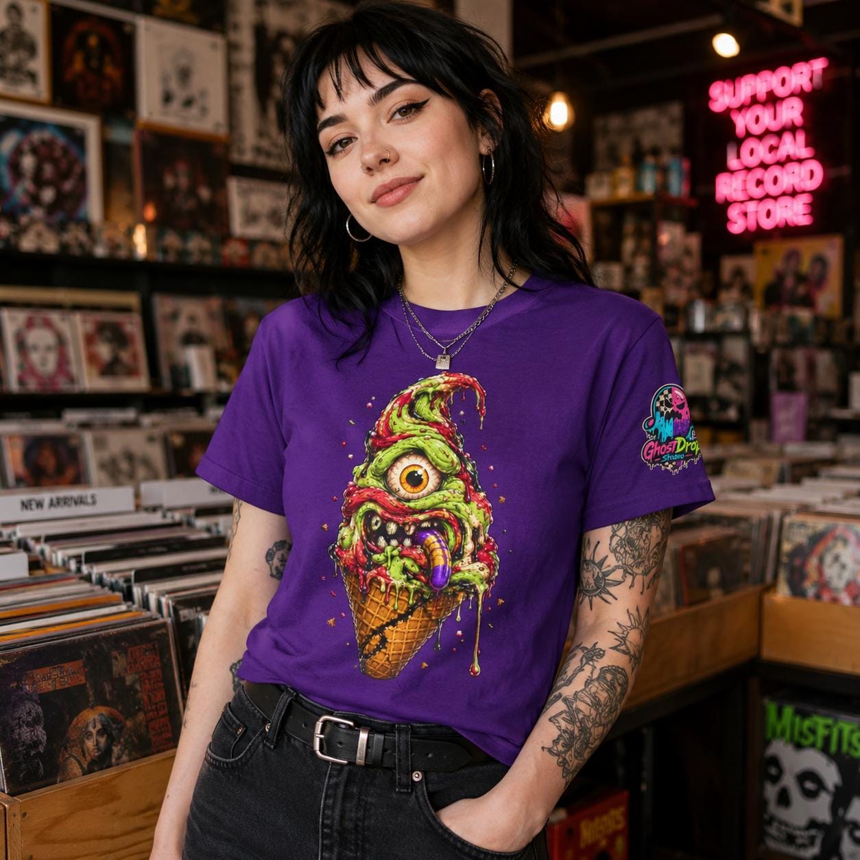 Monster Ice Cream Cone T-Shirt, product image 11