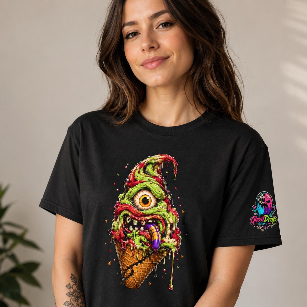 Monster Ice Cream Cone T-Shirt, product image 13
