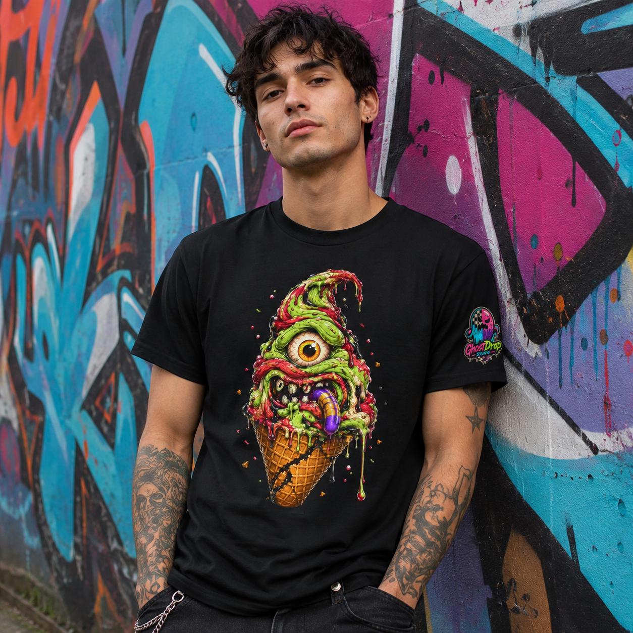 Monster Ice Cream Cone T-Shirt, product image 14