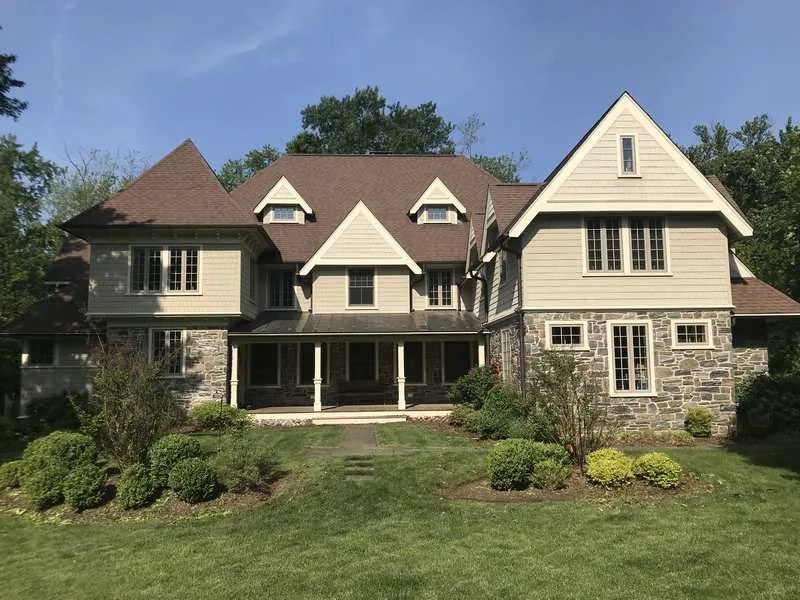 Completed stone exterior renovation