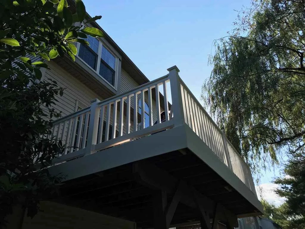 Deck construction in progress