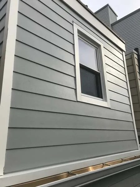 Finished siding detail