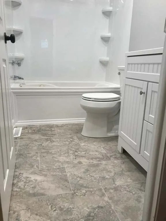 Finished bathroom renovation